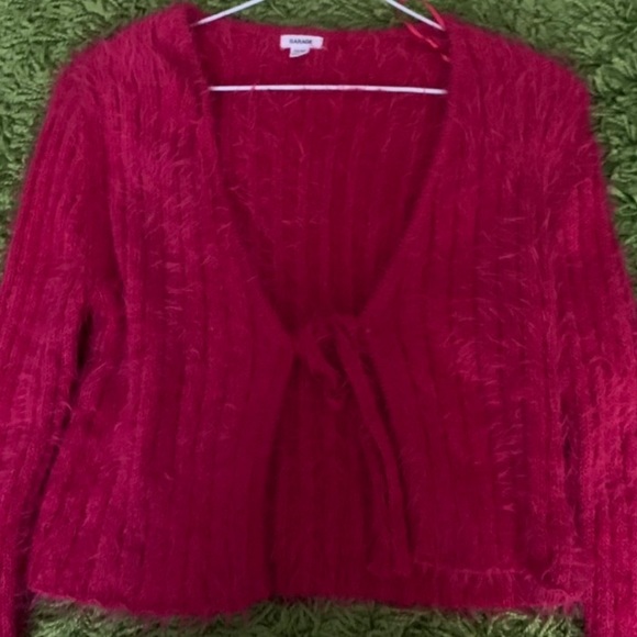 Pink fuzzy garage cardigan - Picture 3 of 4